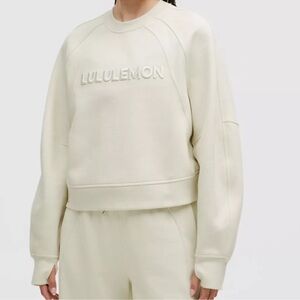 lululemon athletica Cream Crew Neck Sweater